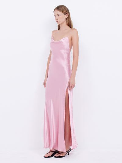 Ayala Cowl Maxi Dress (Dusty Pink)