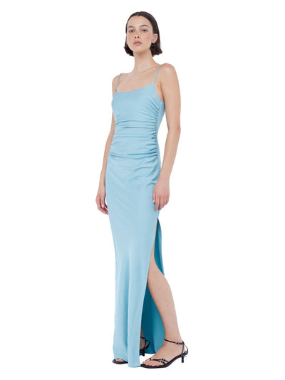 Emelia Scoop Neck Dress (Duck Egg)