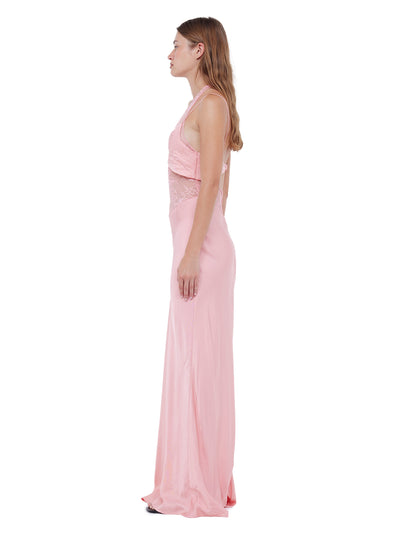Liv Halter Maxi Dress (Pink Sherbet)