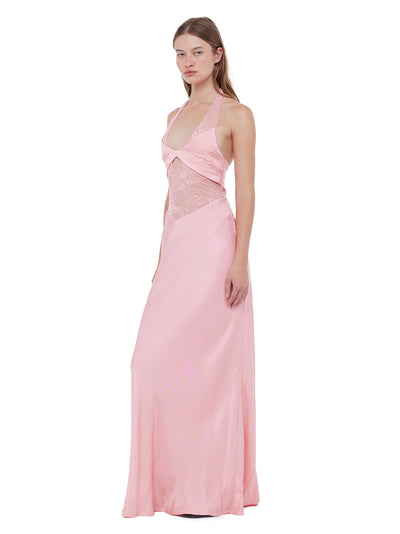 Liv Halter Maxi Dress (Pink Sherbet)