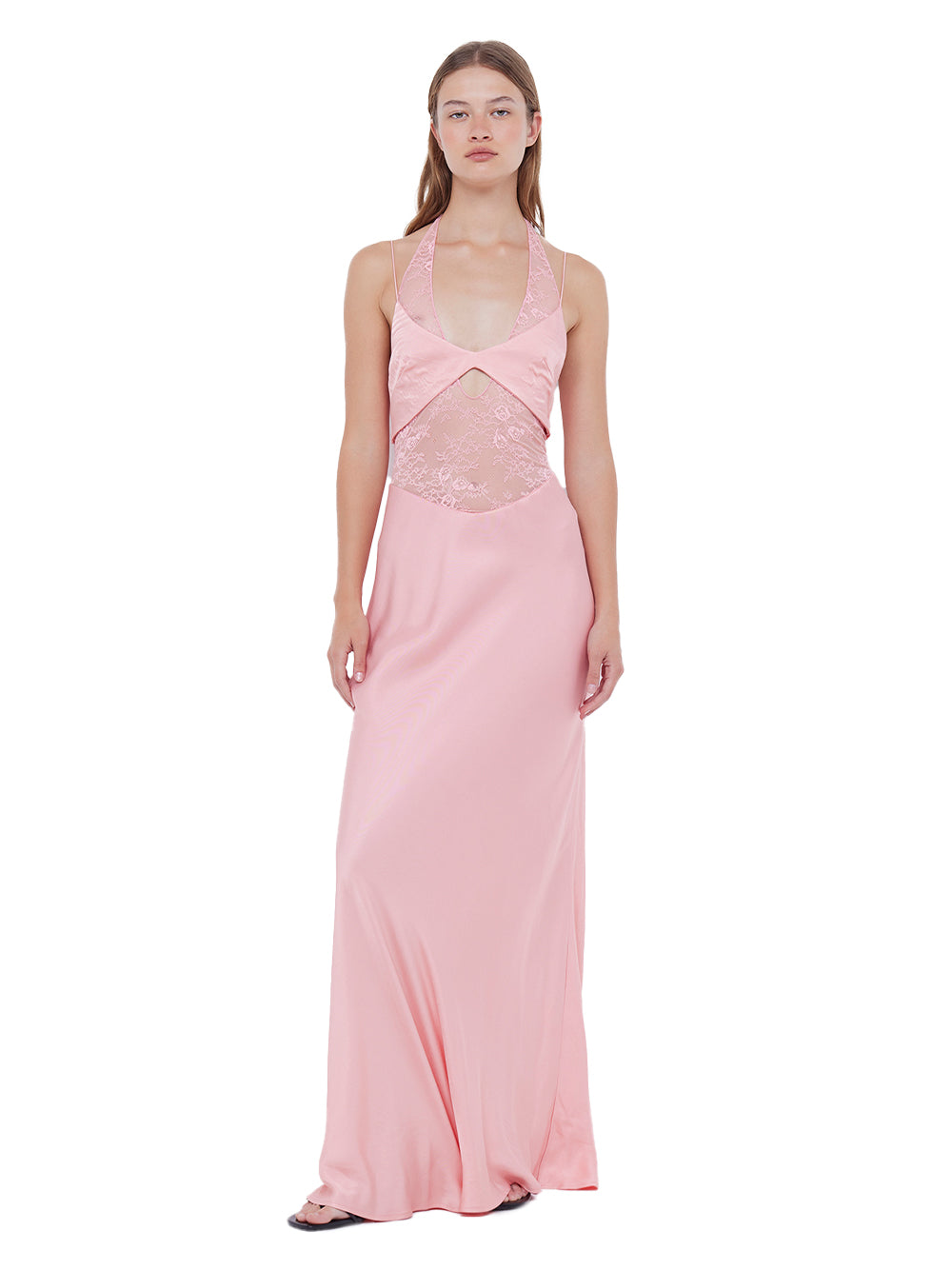 Liv Halter Maxi Dress (Pink Sherbet)