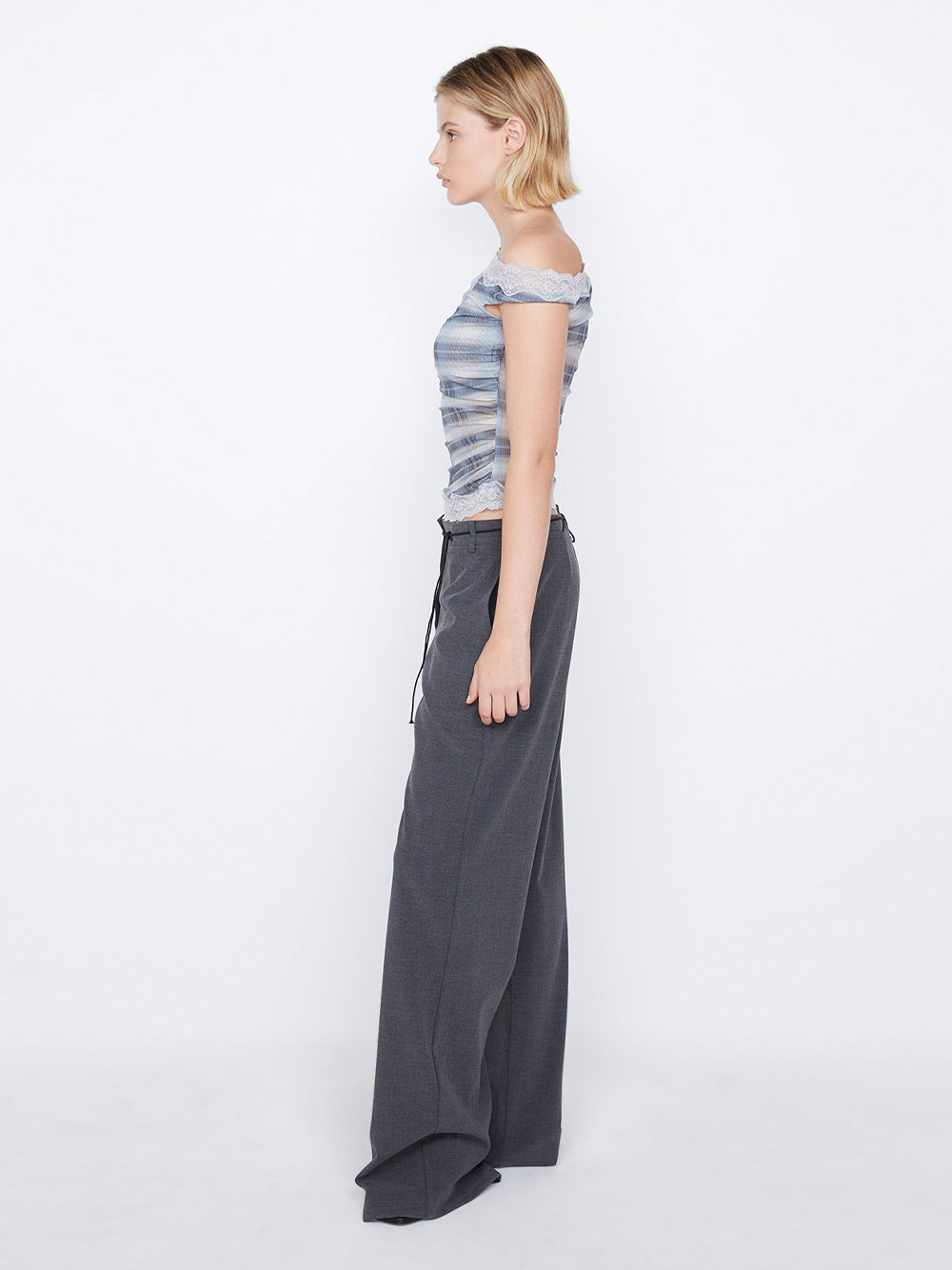 Naida Straight Leg Pant (Charcoal)