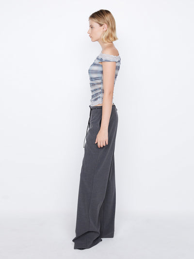 Naida Straight Leg Pant (Charcoal)