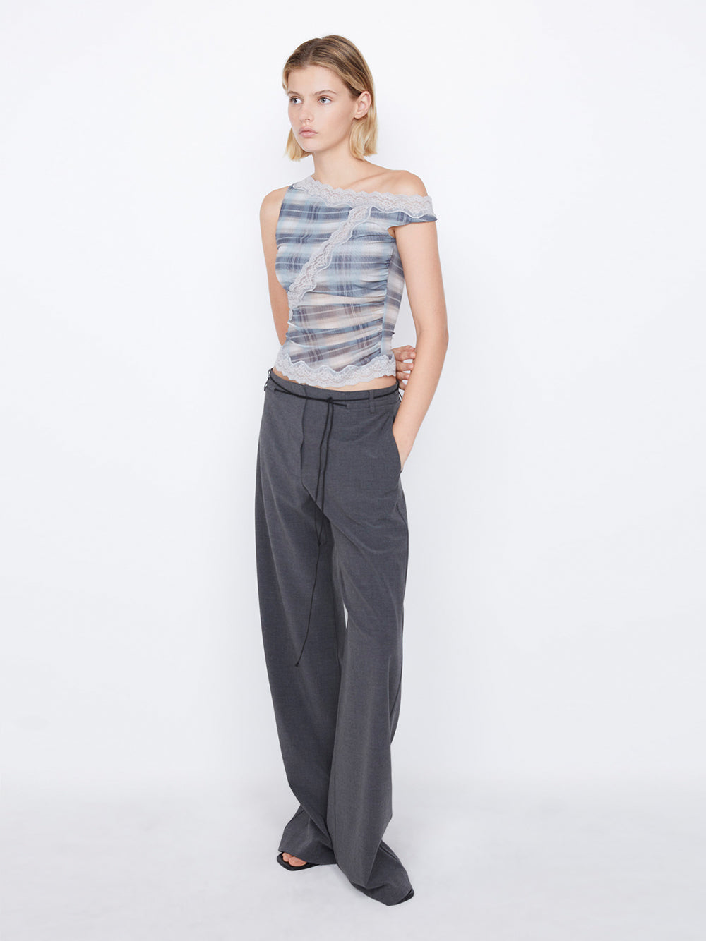 Naida Straight Leg Pant (Charcoal)