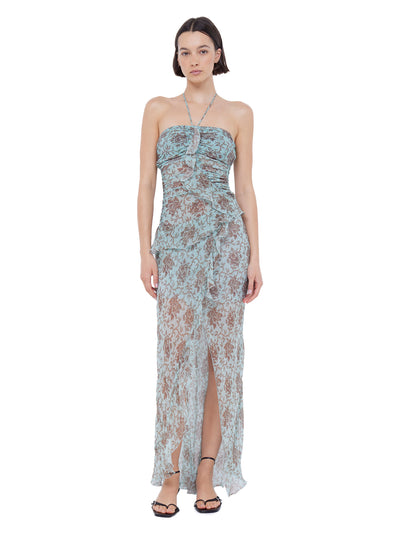 Twiggy Frill Maxi Dress (Juniper Floral)