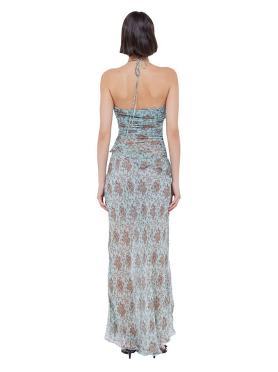 Twiggy Frill Maxi Dress (Juniper Floral)
