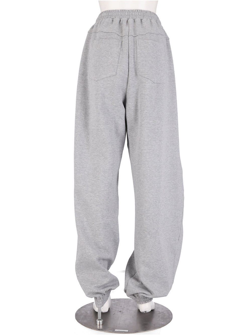 Two-Tuck Training Pants Melange Grey