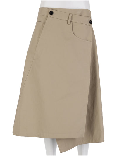 Wrap-Around Skirt Camel Beige