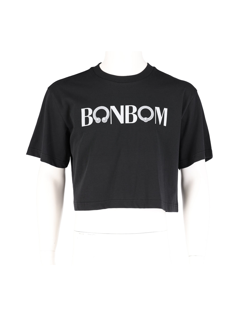 Cropped Graphic Tshirt Black