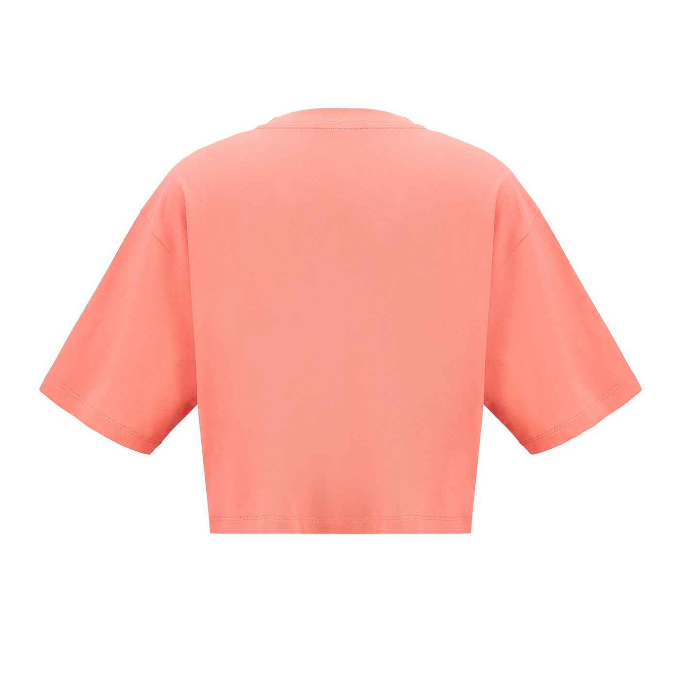 Cropped Shortsleeve T-shirt Salmon/black