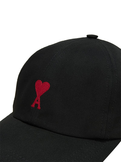 Red Ami De Coeur Embroidery Black