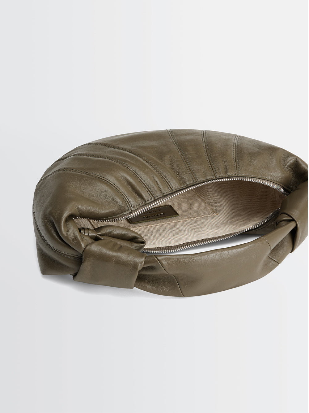 Mini Fortune Croissant Bag (Dark Khaki)