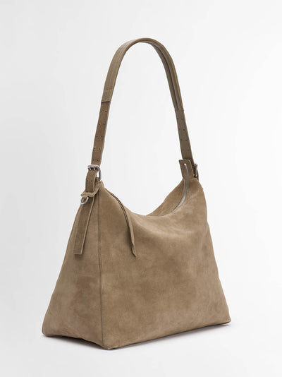 Belted Hobo Bag (Pebble)