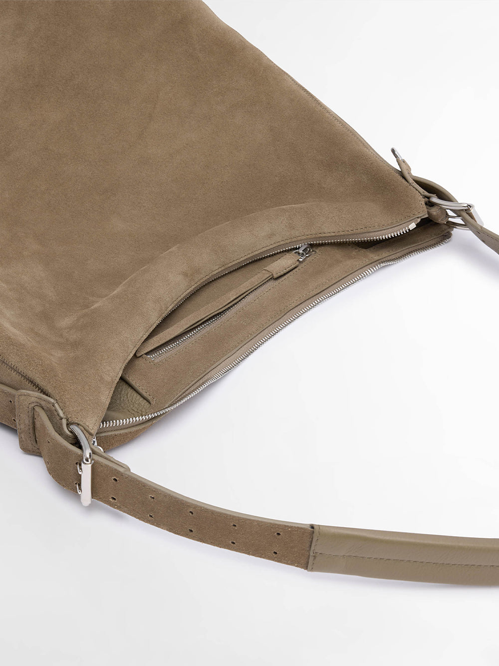 Belted Hobo Bag (Pebble)