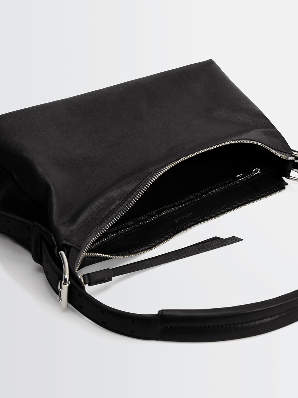 Belted Baguette Bag (Dark Chocolate)