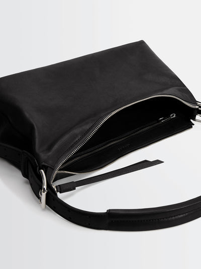 Belted Baguette Bag (Dark Chocolate)