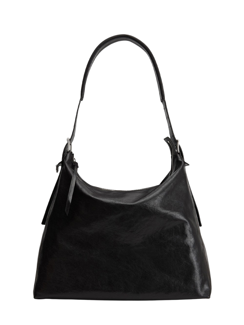Belted Hobo Bag Dark Chocolate