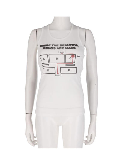 Map Sleeveless White