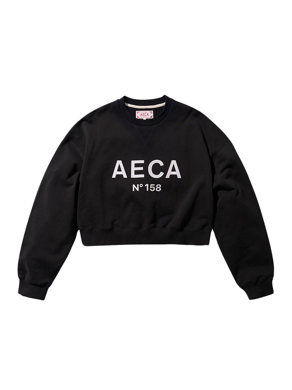 AECA Big Logo Crop Sweat (Charcoal/White)