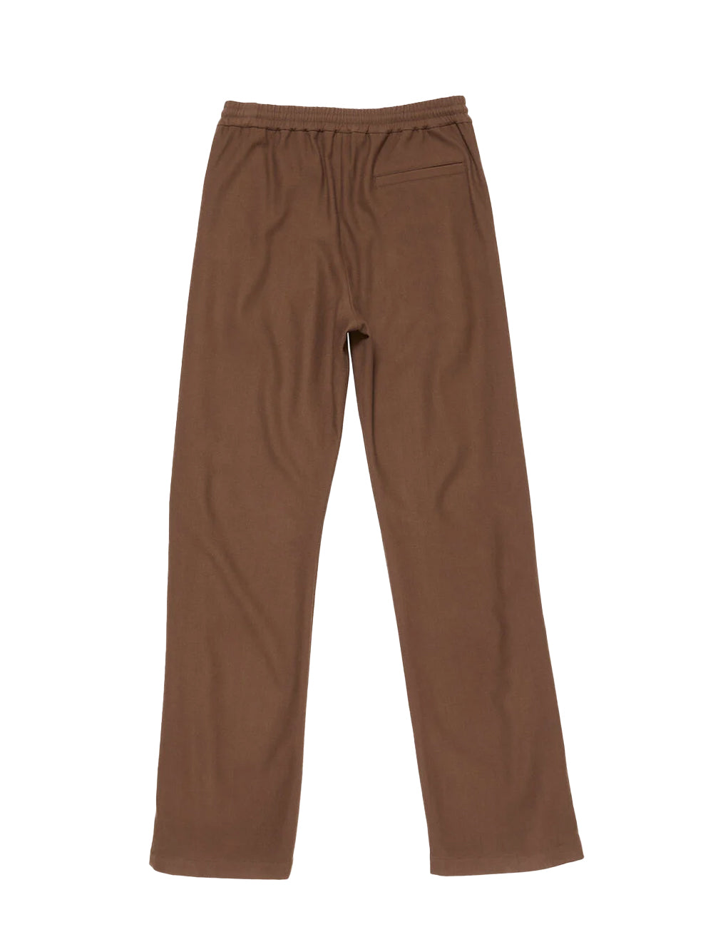 Tailored Wool Trousers (Chocolate Brown)