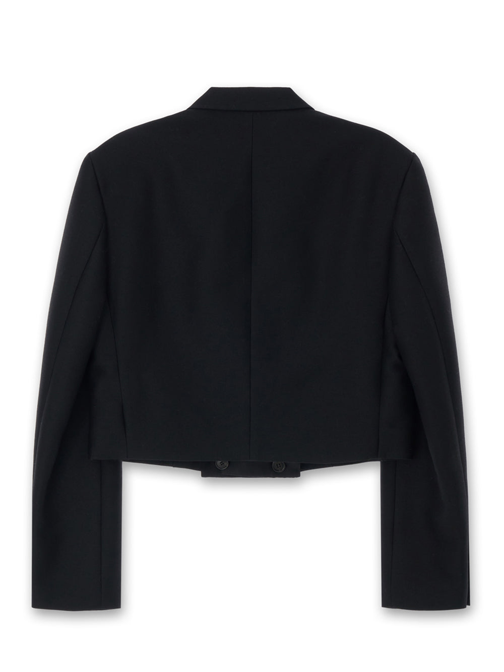 Cropped Tuxedo Jacket Black