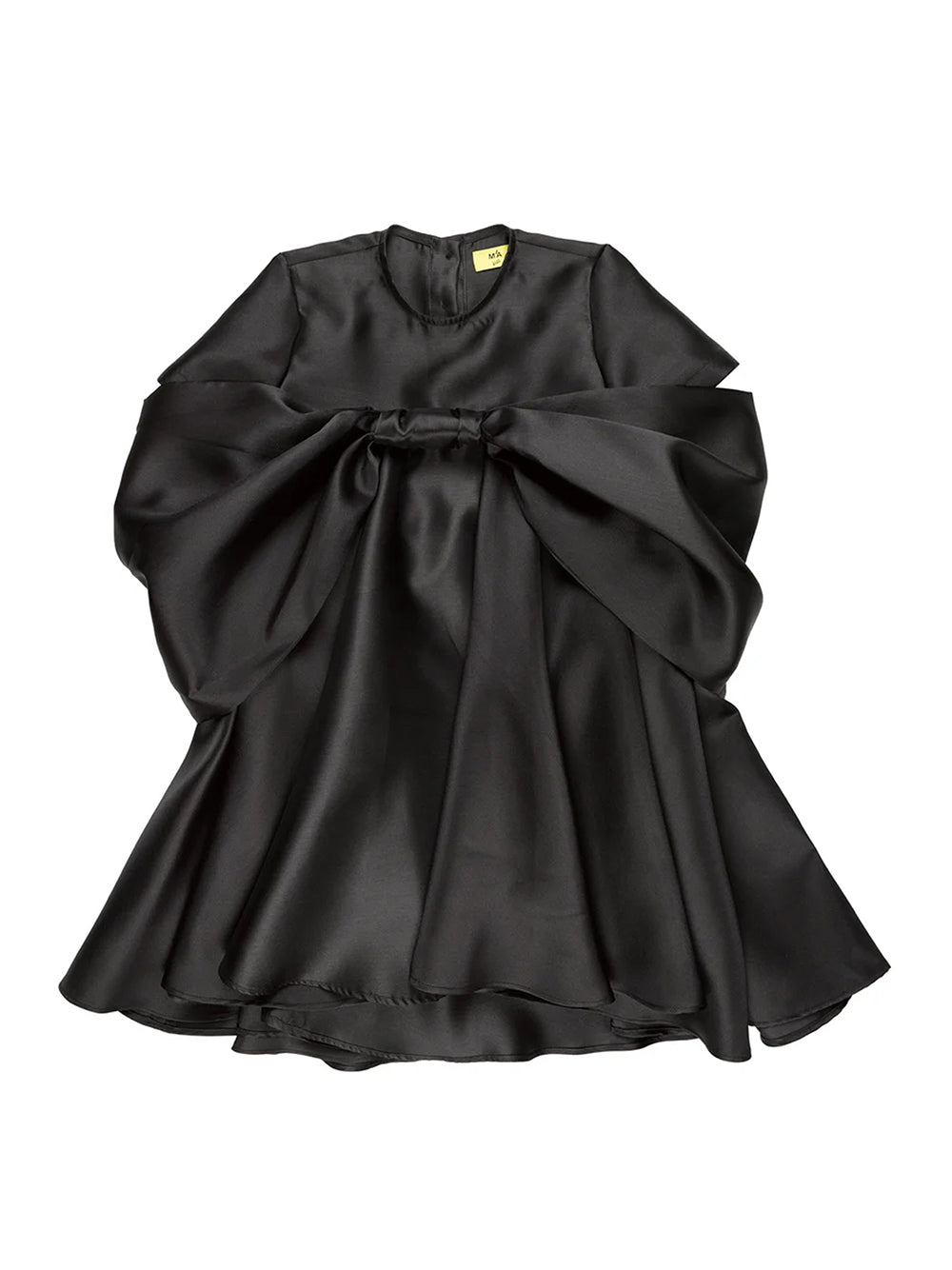 Mikado Bow Dress Black