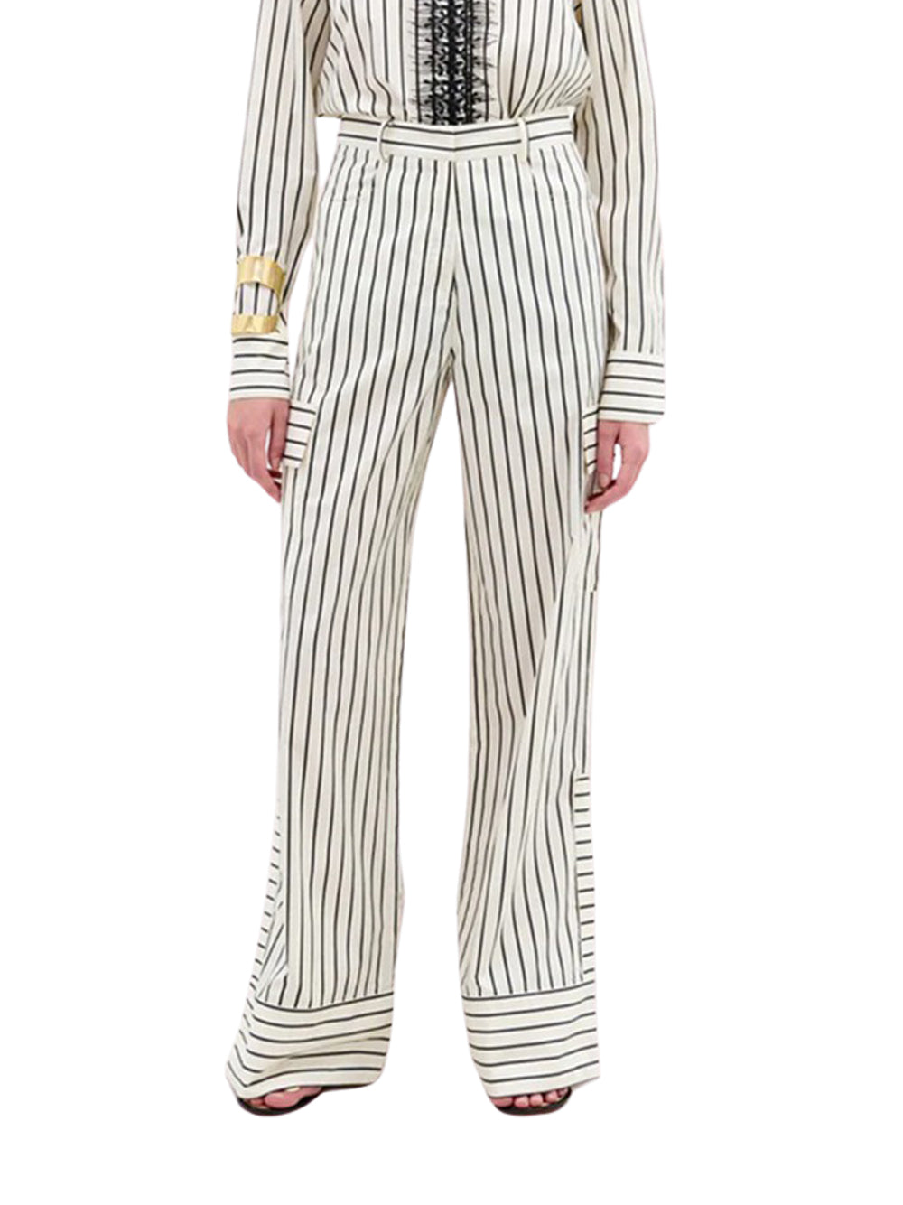 Falak Pant Black White