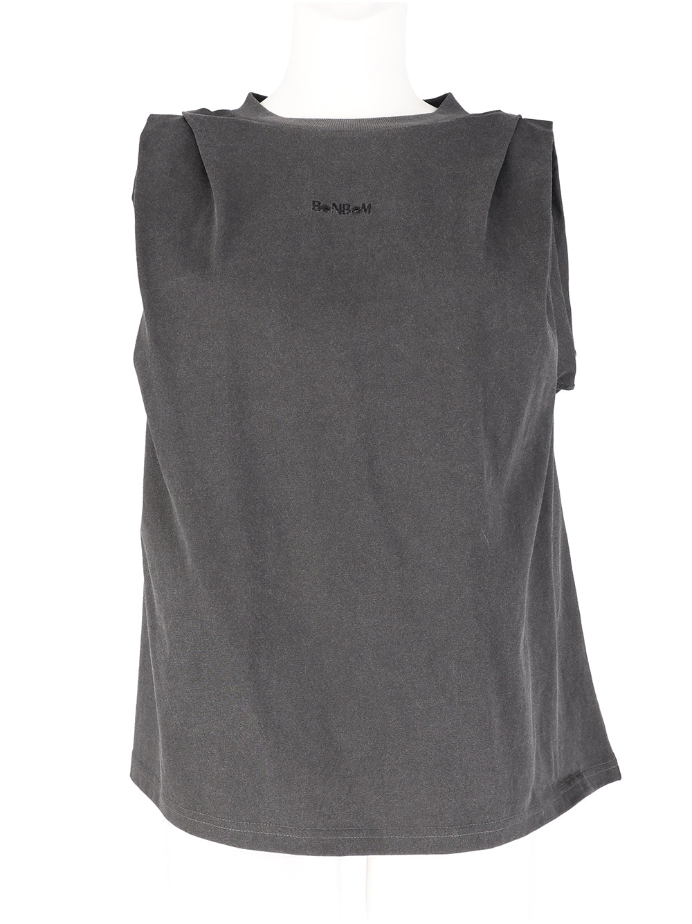 Demian Sleeveless Cotton Tank Top (Black)