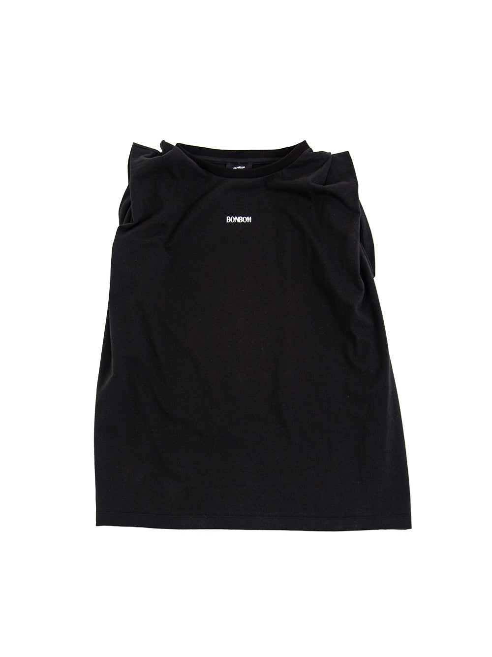 Roll-Up Shoulder Sleeveless (Black)