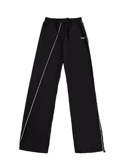 Tucked Windbreaker Pants (Black)