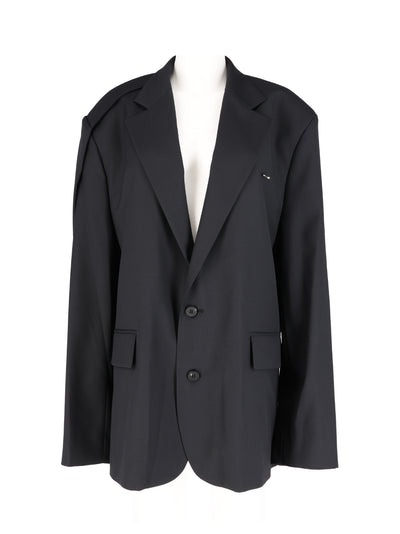 Tuck Blazer Black