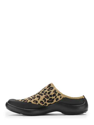 Tabi Mules Brown Leopard