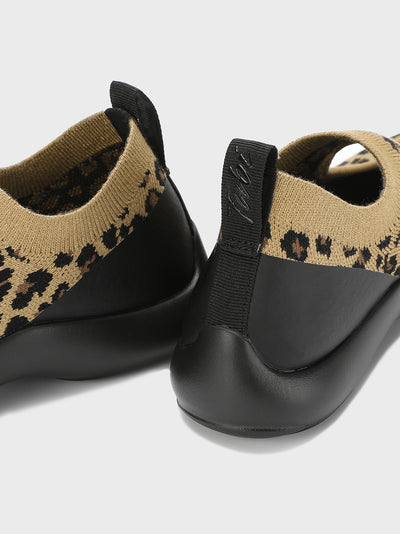 Tabi Sandals Brown Leopard