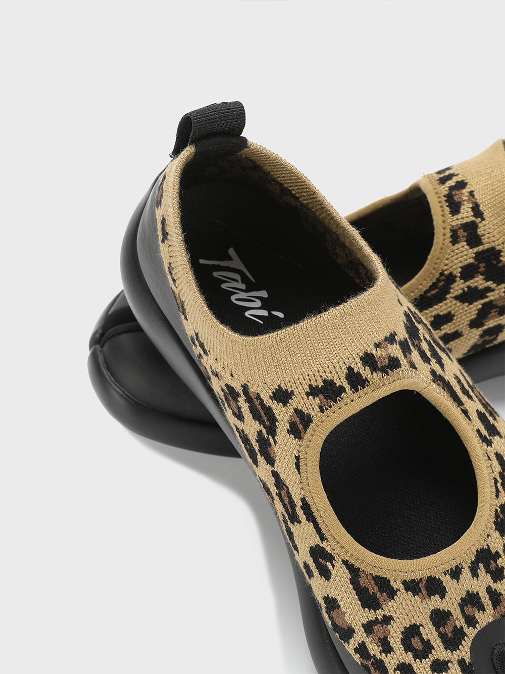 Tabi Sandals Brown Leopard