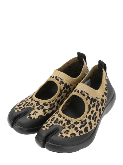 Tabi Sandals Brown Leopard