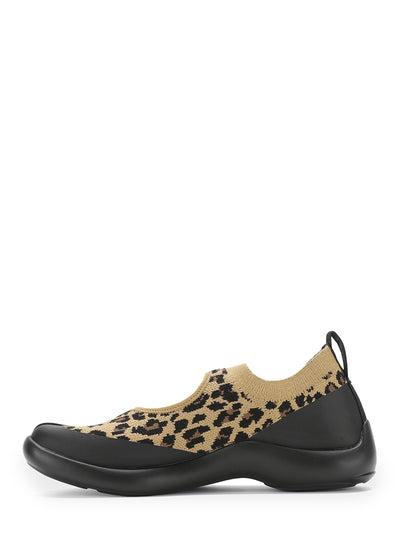 Tabi Sandals Brown Leopard