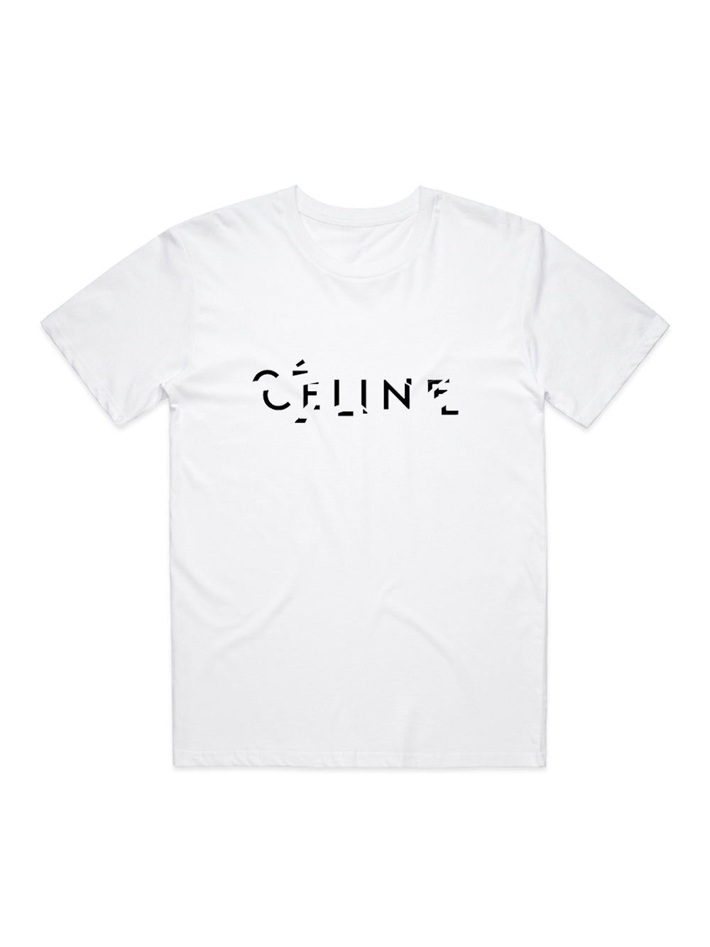 Celine Crease Unisex T-Shirts (White)