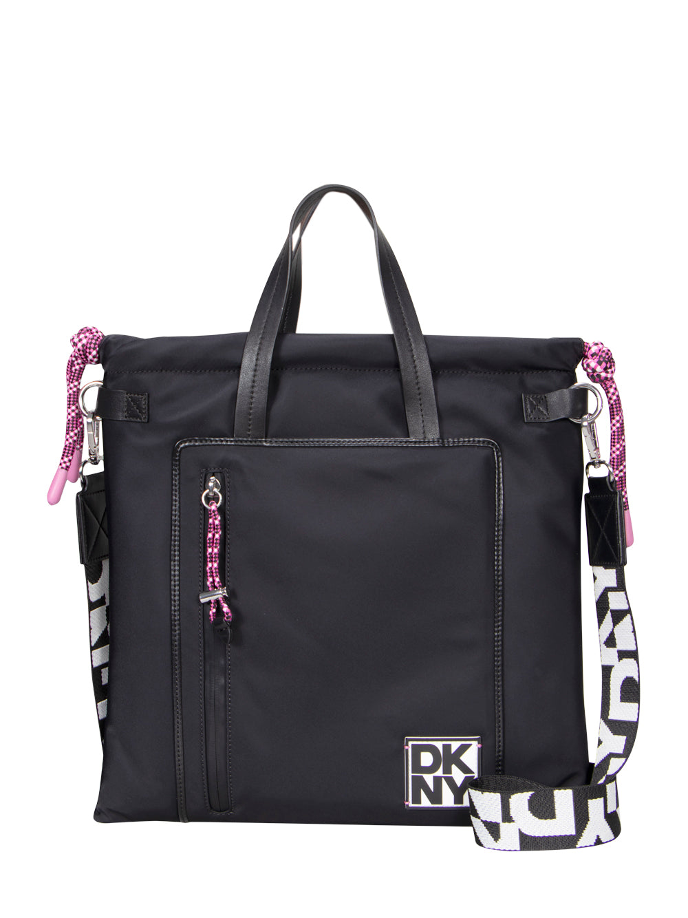 Brooklyn Heights MD Drawstring Shopping (Black/Silver)