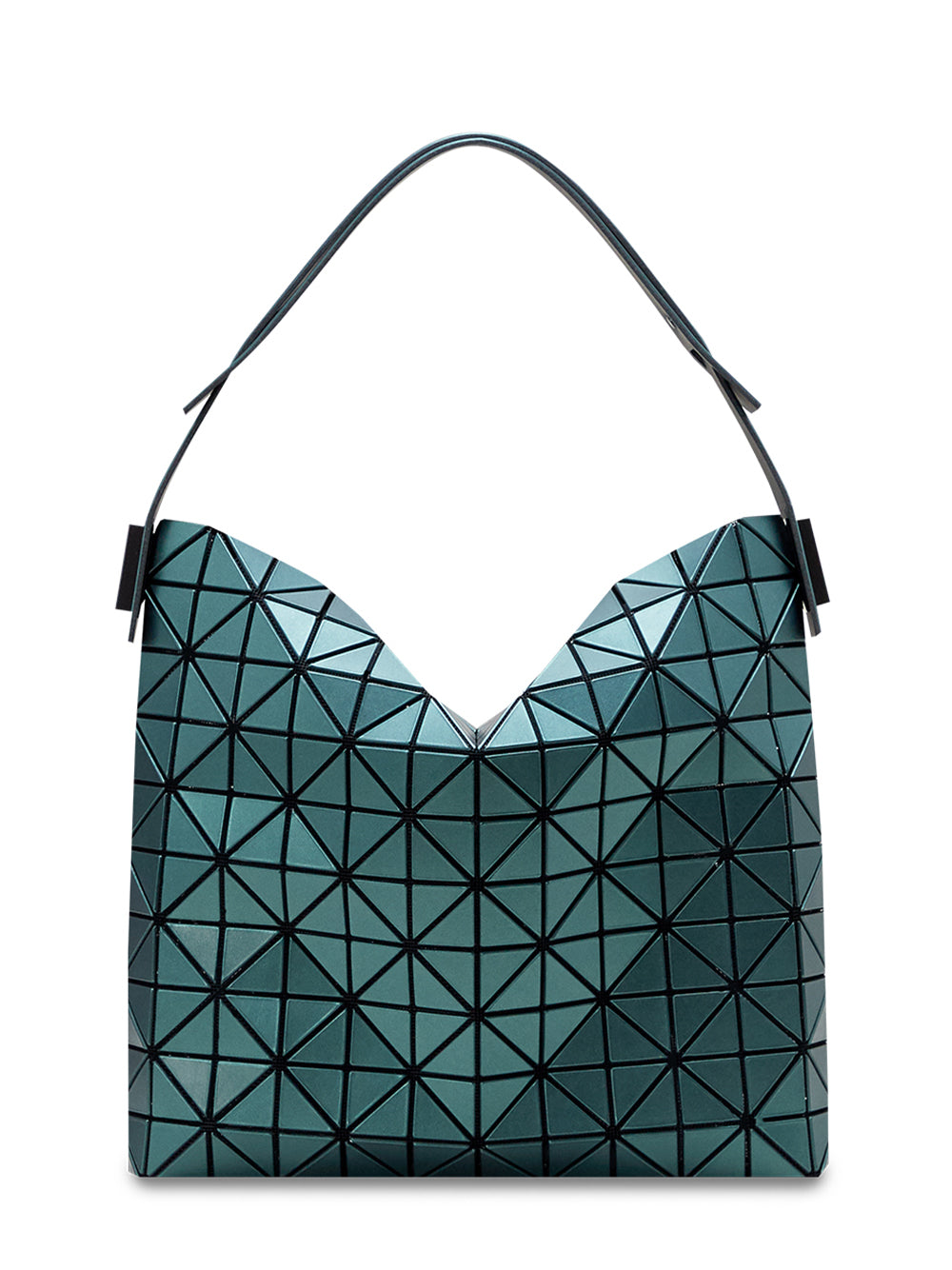 BAGUETTE METALLIC Hand Bag (Large) (Dark Green)