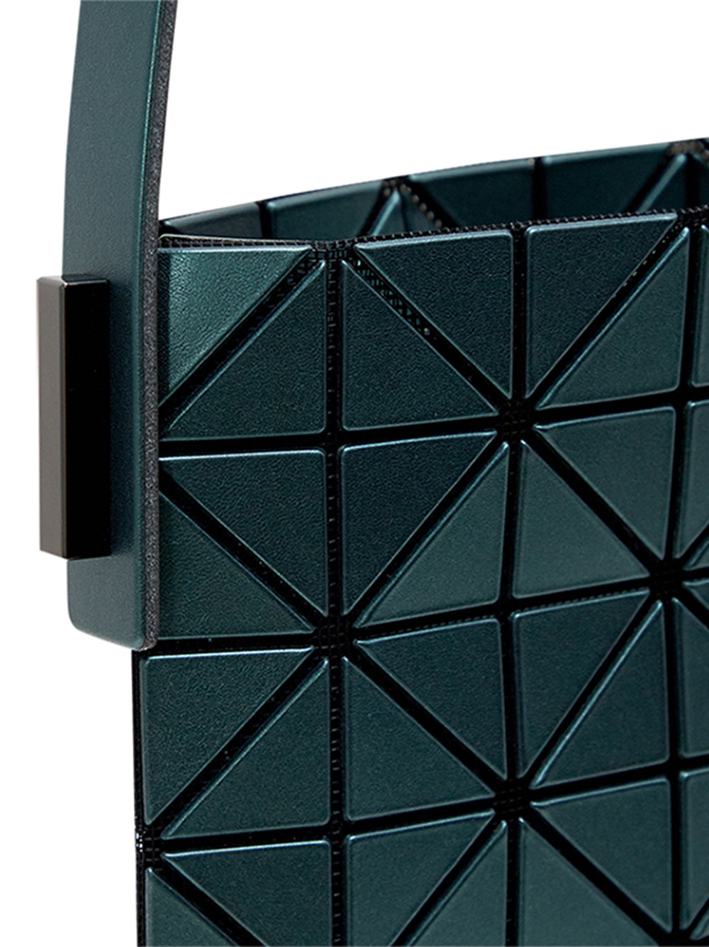 BAGUETTE METALLIC Hand Bag (Large) (Dark Green)