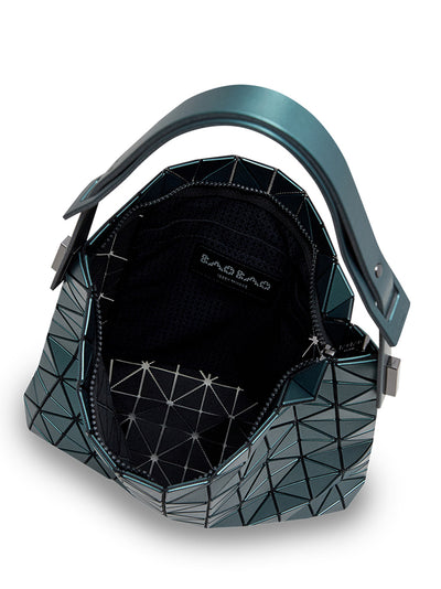 BAGUETTE METALLIC Hand Bag (Large) (Dark Green)