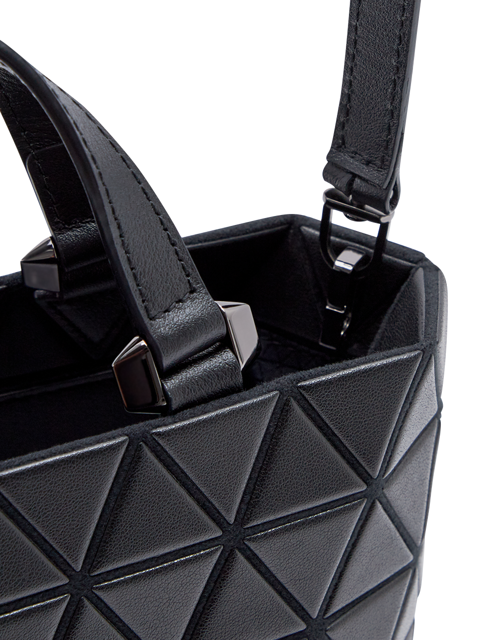 CRYSTAL MATTE Handbag (Mini) (Matte Black)