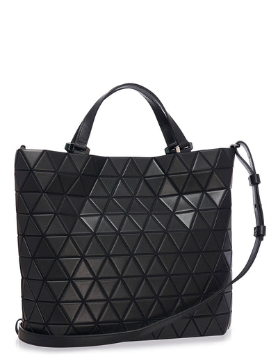 CRYSTAL MATTE Handbag (Small) (Matte Black)