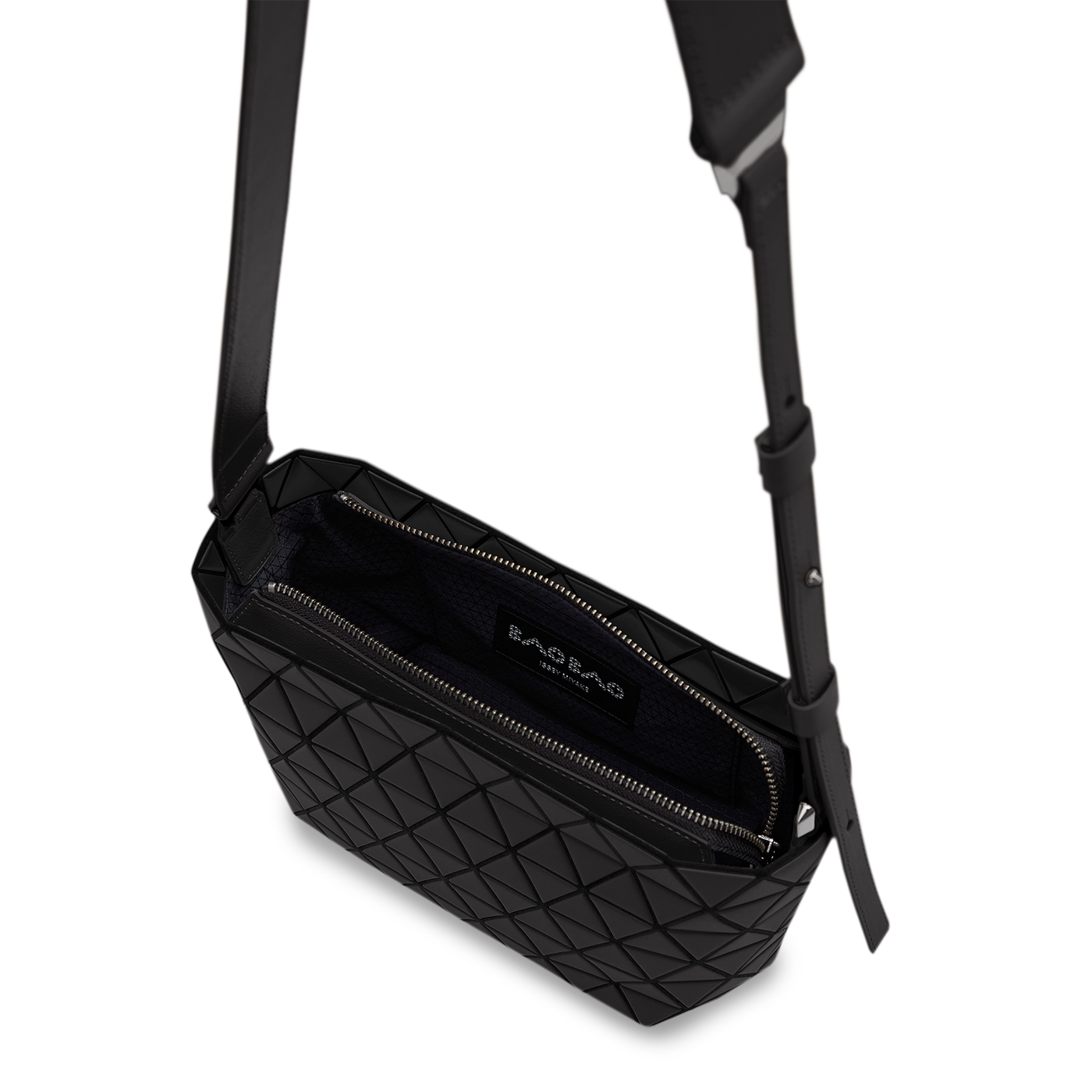 CRYSTAL MATTE Shoulder Bag (Matte Black)