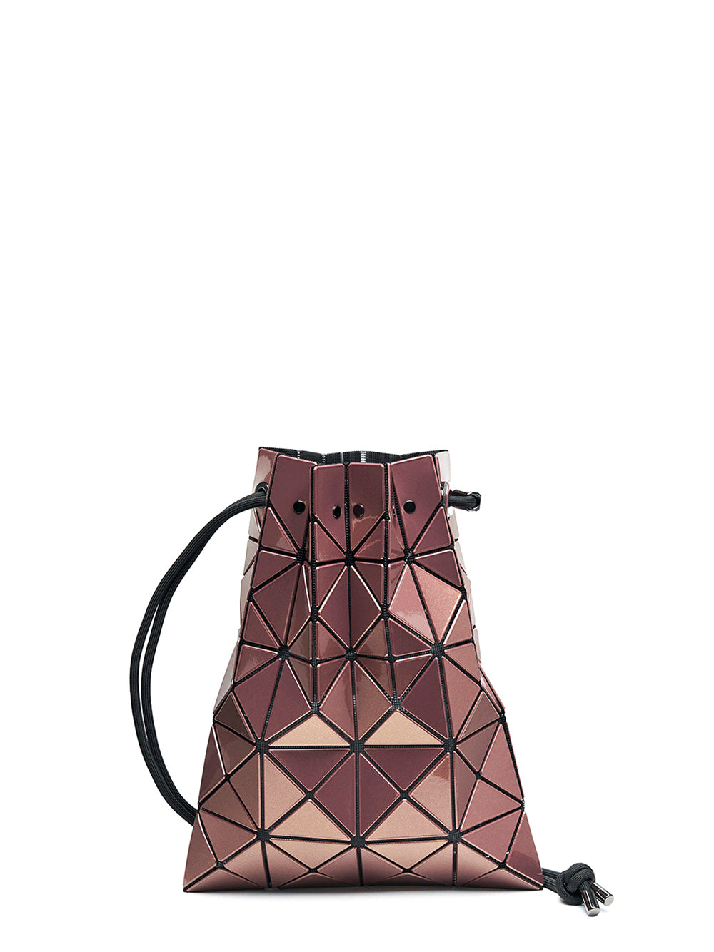 LUCENT METALLIC Mini Handbag (Brown)