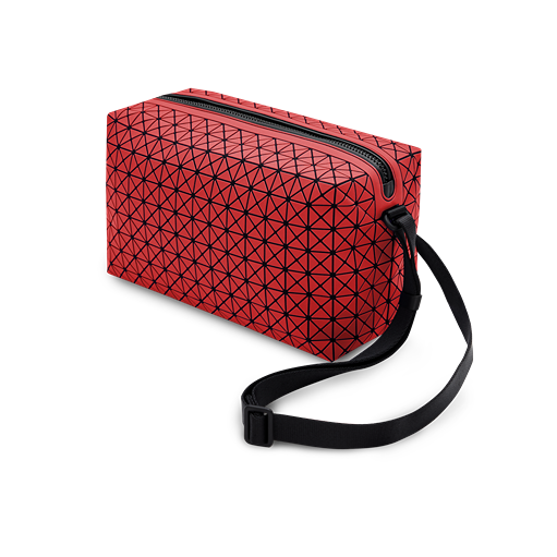     Bao-Bao-Issey-Miyake-Saddle-Bag-Red-2