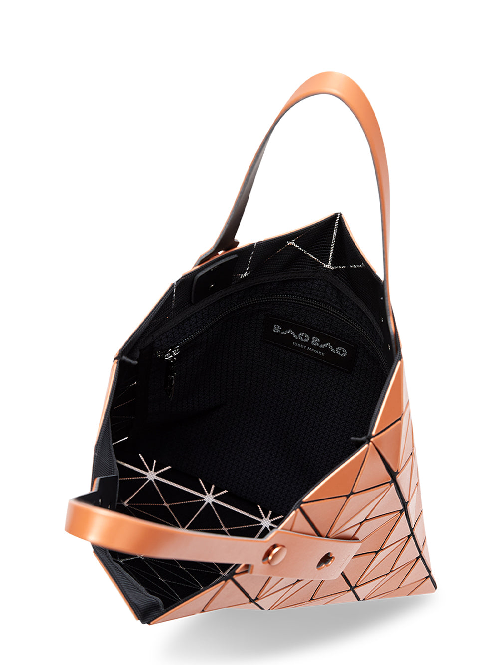 LUCENT METALLIC Tote (6*6) (Orange Brown)