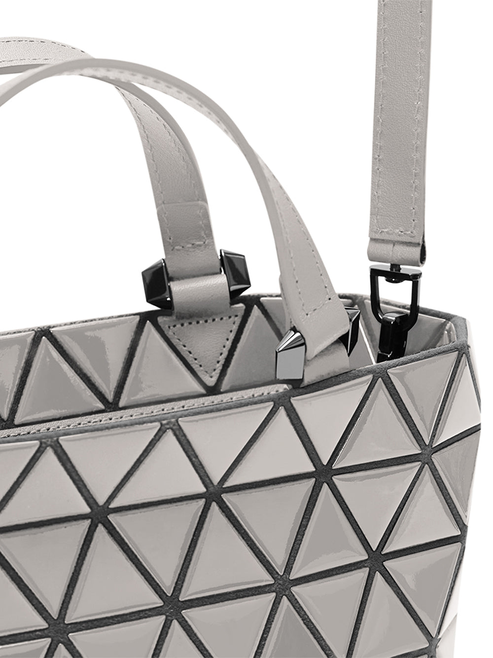 CRYSTAL GLOSS Handbag (Mini) (Greige)