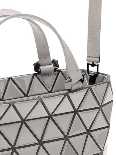 CRYSTAL GLOSS Handbag (Mini) (Greige)
