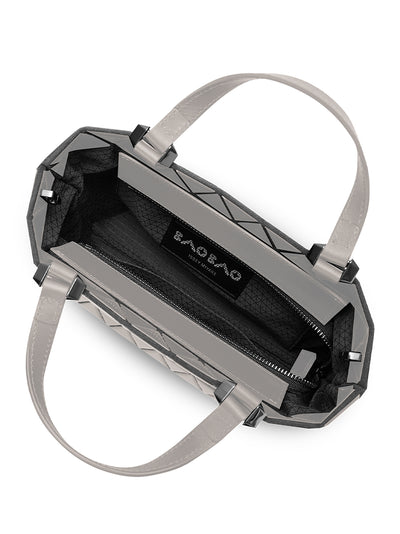 CRYSTAL GLOSS Handbag (Mini) (Greige)